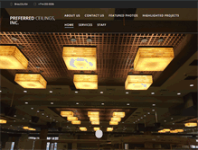 Tablet Screenshot of preferredceilings.com